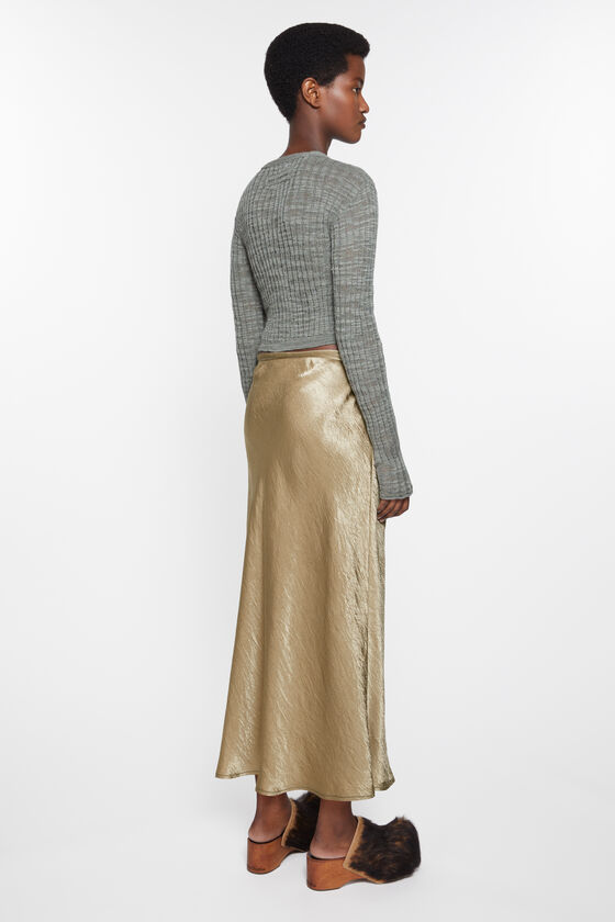 (image for) Unique Flavor Satin wrap skirt